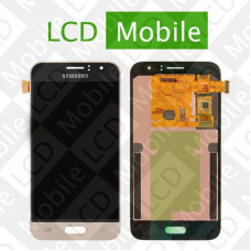 Дисплей для Samsung Galaxy J1 2016 J120, J120H с сенсорным экраном, золотистый, модуль ( дисплей + тачскрин )
