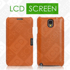 Чехол iCarer для Samsung Galaxy Note 3 Luxury Orange (side-open) (RS900001)