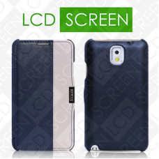 Чехол iCarer для Samsung Galaxy Note 3 Colorblock Blue/White (side-open) (RS900002)