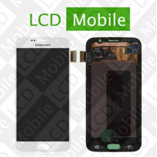 Дисплей для Samsung Galaxy S6 G920, G920F с сенсорным экраном, белый, модуль ( дисплей + тачскрин )