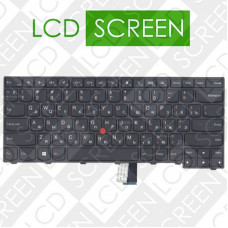 Клавиатура для ноутбука LENOVO (ThinkPad Edge: T431S, T440, T440P, T440S) rus, black, подсветка клавиш, 04X0124