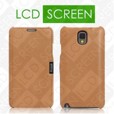 Чехол iCarer для Samsung Galaxy Note 3 Luxury Brown (side-open) (RS900001)
