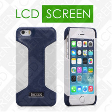 Чехол iCarer для iPhone 5/5S Colorblock Blue/White (back cover) (RIP518)