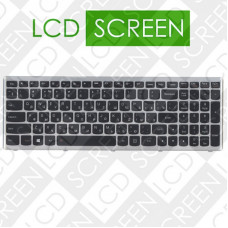 Клавиатура для ноутбука LENOVO (IdeaPad: U510, Z710) rus, silver, подсветка клавиш, 25-211273