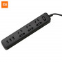 Сетевой фильтр Xiaomi Mi Power Strip 3 розетки, 3 USB, черный, удлинитель
