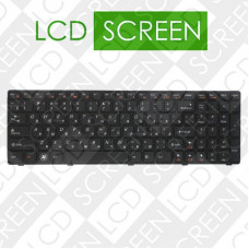 Клавиатура для ноутбука LENOVO (G570, G575, G770, G780, Z560, Z565) rus, black, gray frame, 25-011680