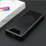 Внешний аккумулятор 10000mAh с беспроводной зарядкой, PowerBank, черный