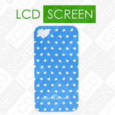 Чехол ARU для iPhone 4S Hearts Blue
