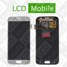 Дисплей для Samsung Galaxy S7 G930, G930F с сенсорным экраном, серебристый, модуль ( дисплей + тачскрин )