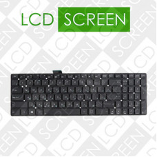 Клавиатура для ноутбука ASUS (K55, K75A, K75VD, K75VJ, K75VM, U57) rus, black, без фрейма, 0KNB0-6100RU00
