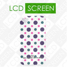 Чехол ARU для iPhone 4S Cutie Dots White Rainbow