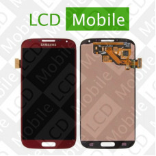 Дисплей для Samsung Galaxy S4 I9500, I9505, I337, I545, I9506, I9507 с сенсорным экраном, красный, модуль ( дисплей + тачскрин )