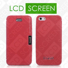 Чехол iCarer для iPhone 5/5S Luxury Red (side-open) (RIP514)