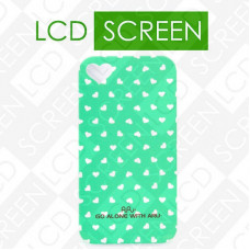 Чехол ARU для iPhone 4S Hearts Green
