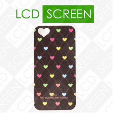 Чехол ARU для iPhone 5S Hearts Dark Brown