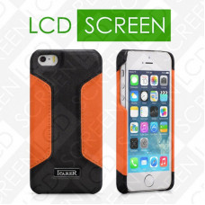 Чехол iCarer для iPhone 5/5S Colorblock Black/Orange (back cover) (RIP518)