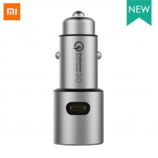 Автомобильное зарядное устройство Xiaomi Car Quick Charger 3.0, серебристый