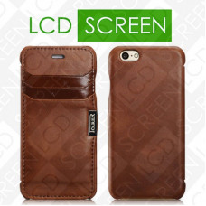 Чехол iCarer для iPhone 6 Vintage Card-Slot Brown (side-open) (RIP603 )