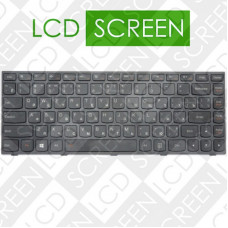 Клавиатура для ноутбука LENOVO (G40-30, G40-45, G40-70, Z40-70, Z40-75, Flex 2-14) rus, black, black frame, подсветка клавиш, 25-214521