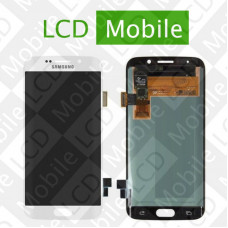 Дисплей для Samsung Galaxy S6 Edge G925, G925F с сенсорным экраном, белый, модуль ( дисплей + тачскрин )