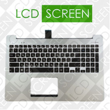 Клавиатура для ноутбука ASUS (K551, S551, V551 series Keyboard+передняя панель) rus, black, 90NB02A0-R30190