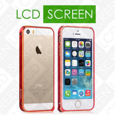 Бампер Vouni для iPhone 5/5S Buckle Color Match Wine Red/Champaign Gold